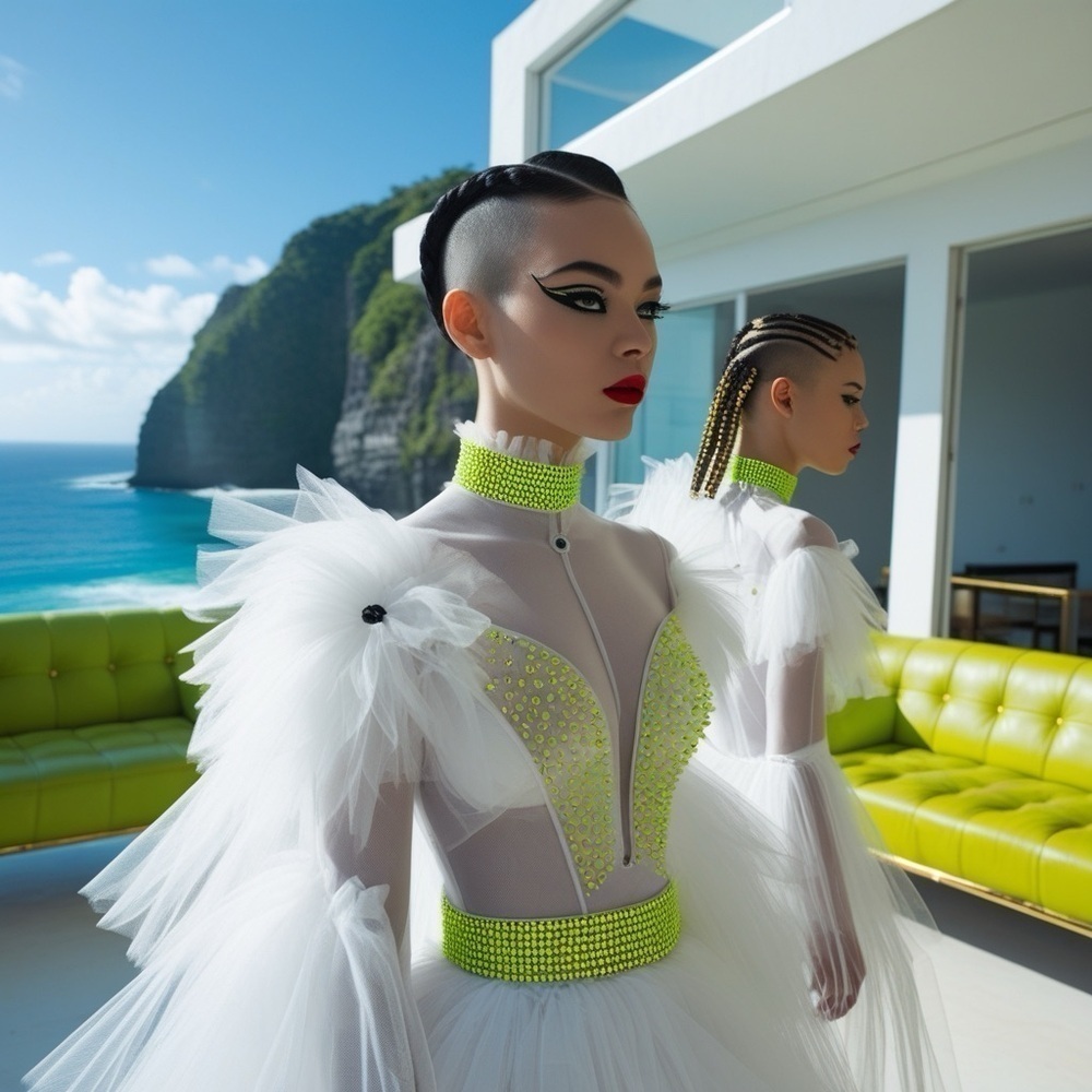 HANDCRAFTED fashion inspired images by me NWT great print for fashion couture